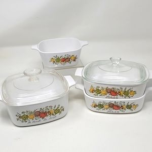 Corningware Spice of Life 6 pcs set  vintage